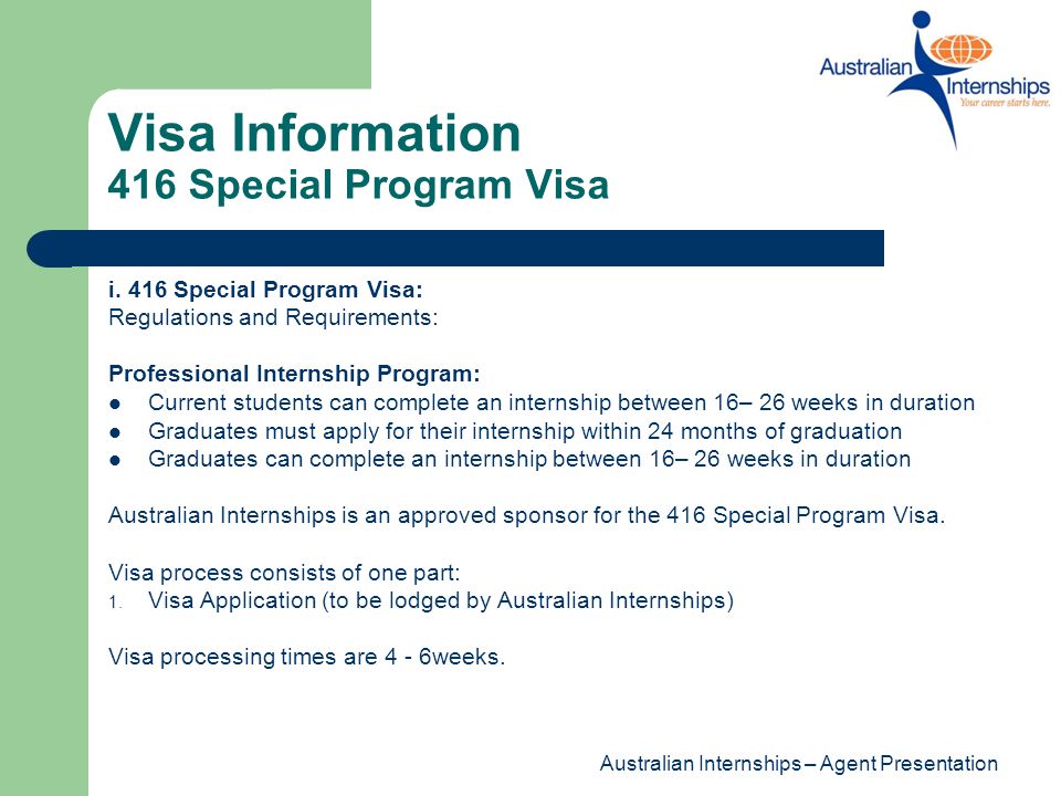 Australian Internship Agent Presentation - ppt video online download