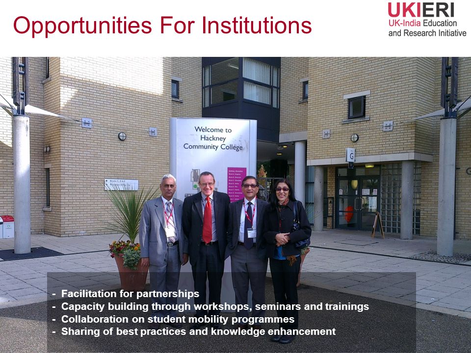 Opportunities For Institutions