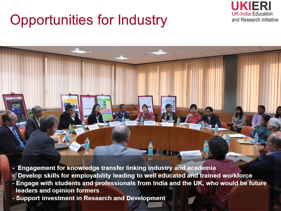 Opportunities for Industry