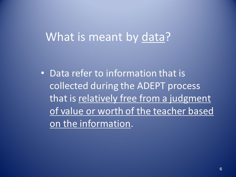 What is meant by data