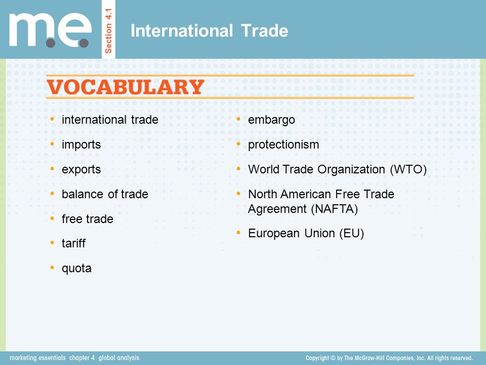 International Trade international trade imports exports