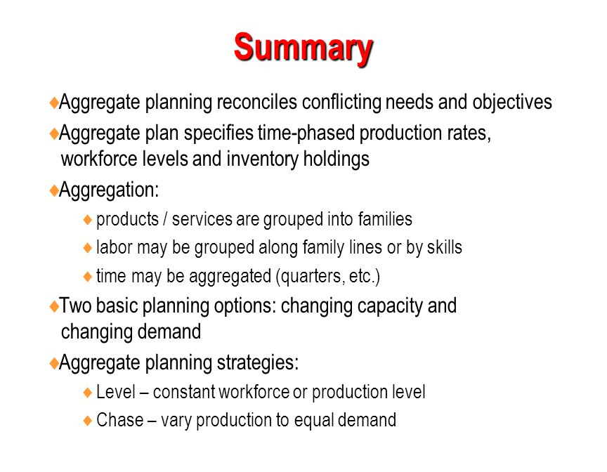Aggregate Planning Ppt Download Aggregate Planning Ppt Download
