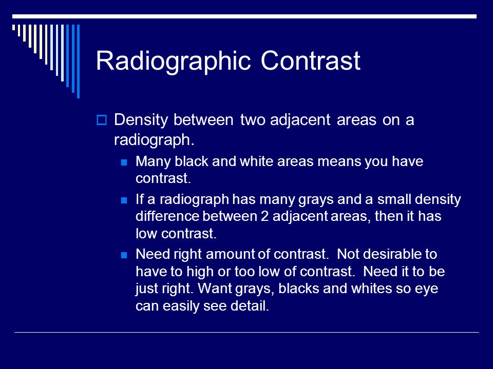 Radiographic Contrast