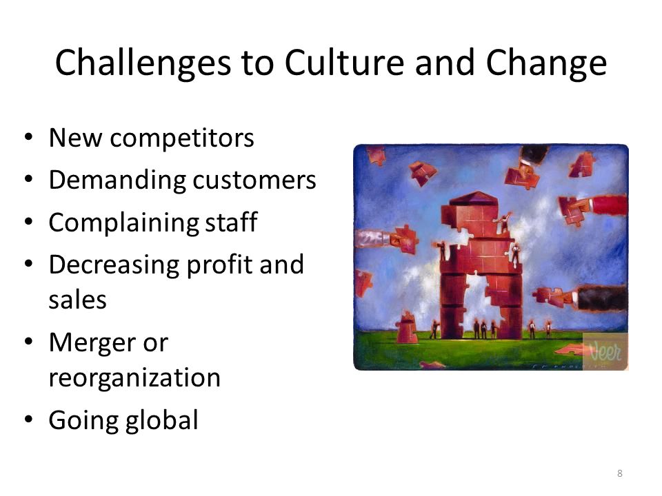 Challenges to Culture and Change