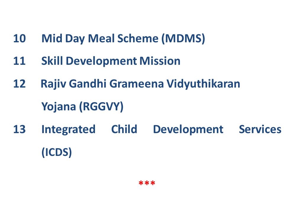 Mid Day Meal Scheme (MDMS) Skill Development Mission