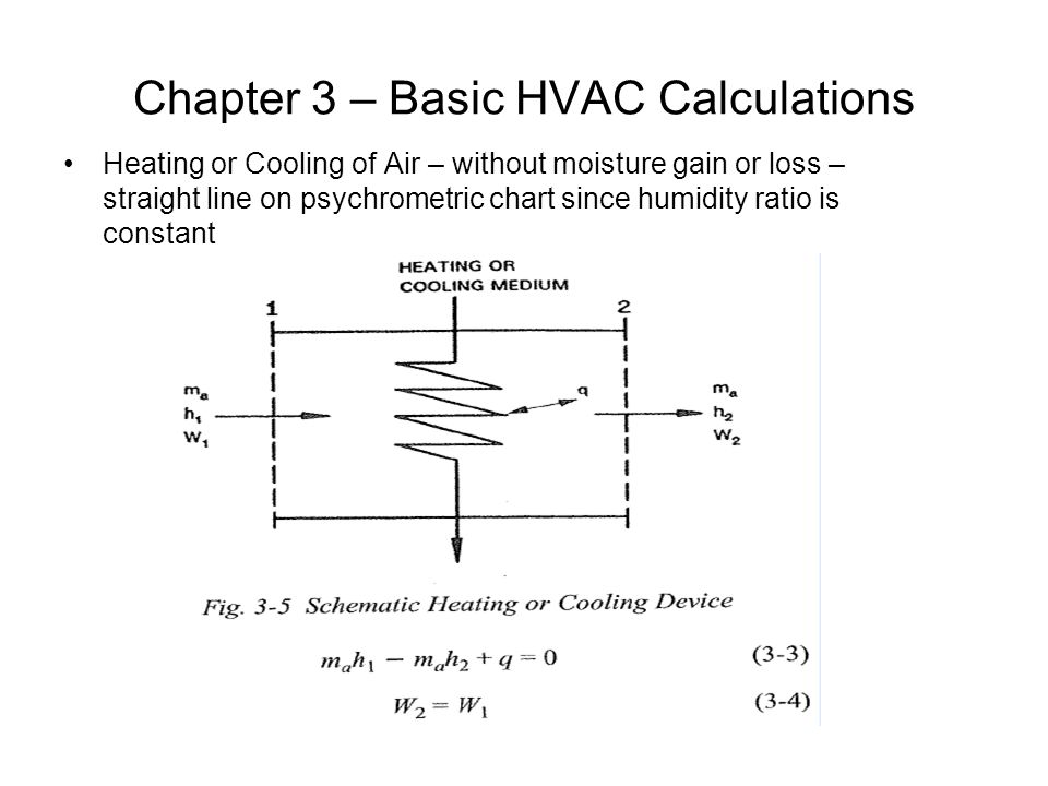 Chapter 3 – Basic HVAC Calculations