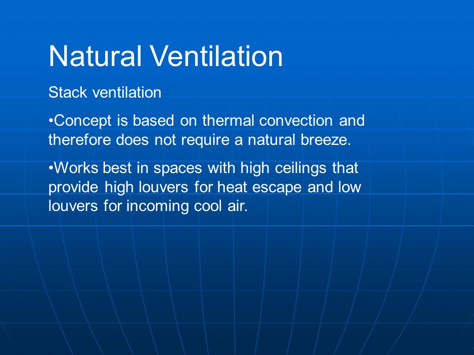Natural Ventilation Stack ventilation