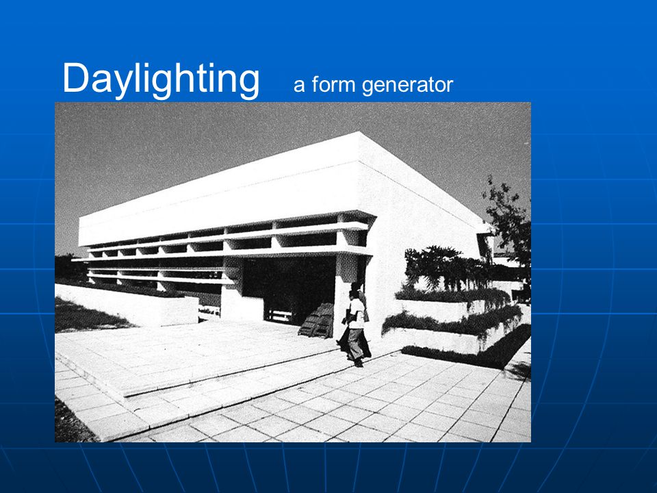 Daylighting a form generator