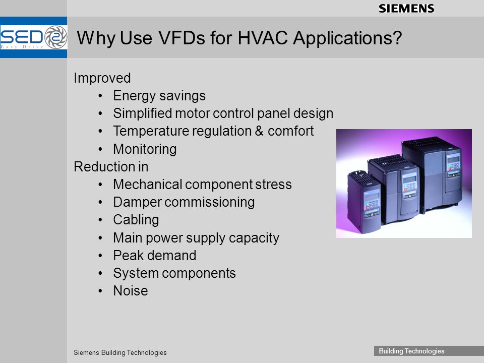 Why Use VFDs for HVAC Applications