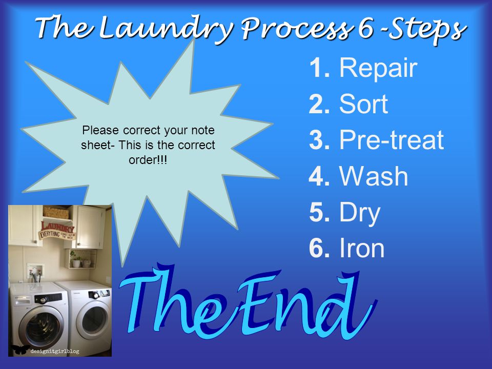 The Laundry Process 6-Steps