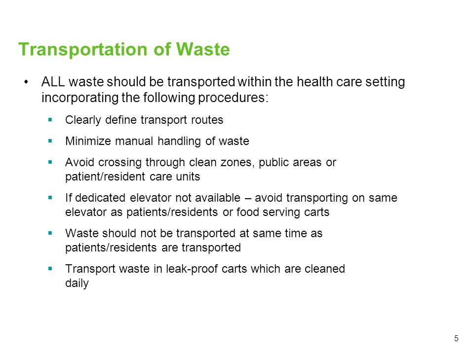 Transportation of Waste