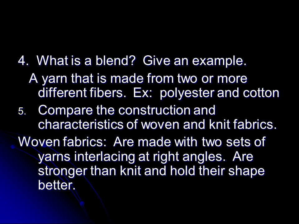 4. What is a blend Give an example.