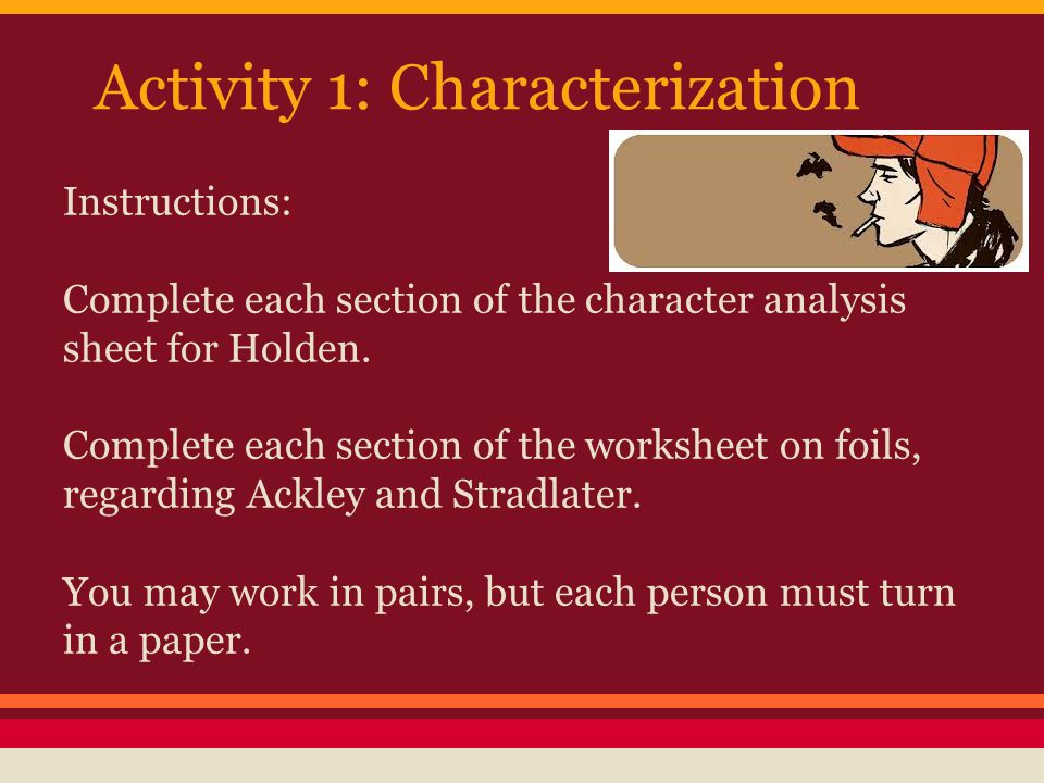 Activity 1: Characterization