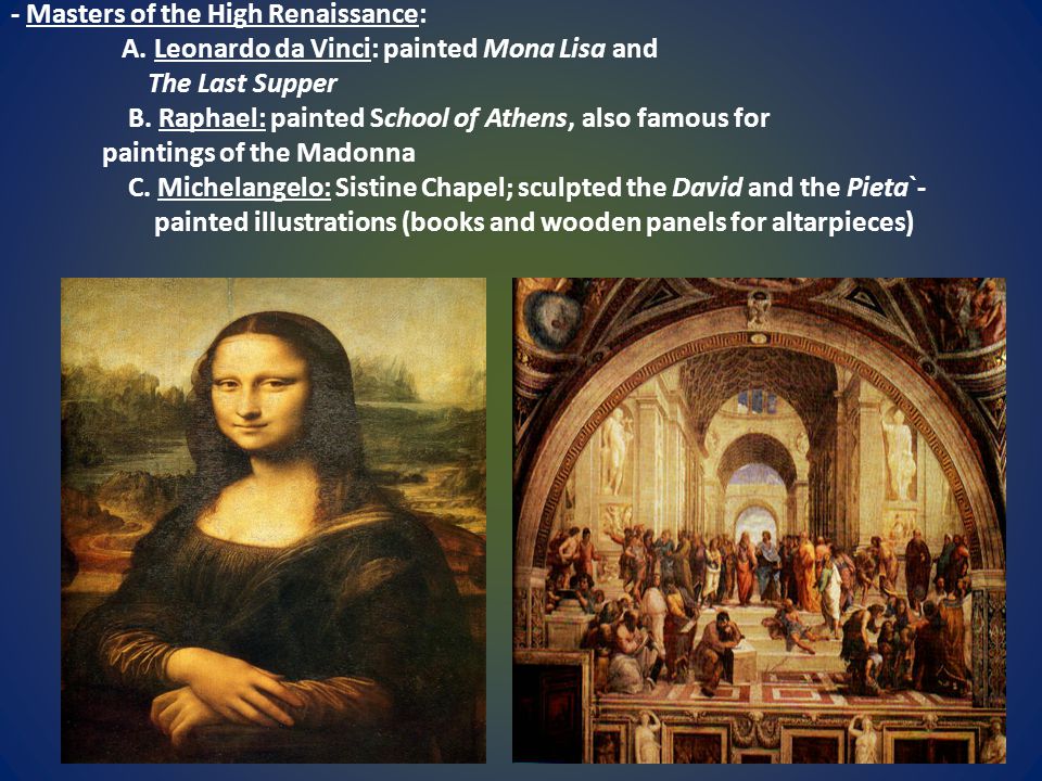- Masters of the High Renaissance: A