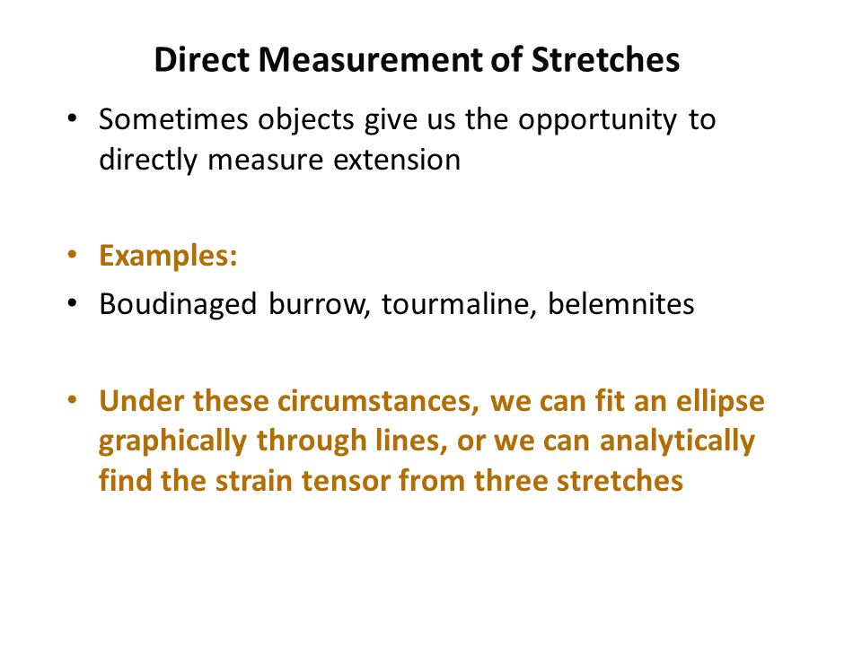 Direct Measurement of Stretches