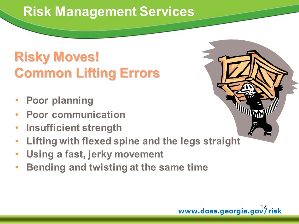 Risky Moves! Common Lifting Errors