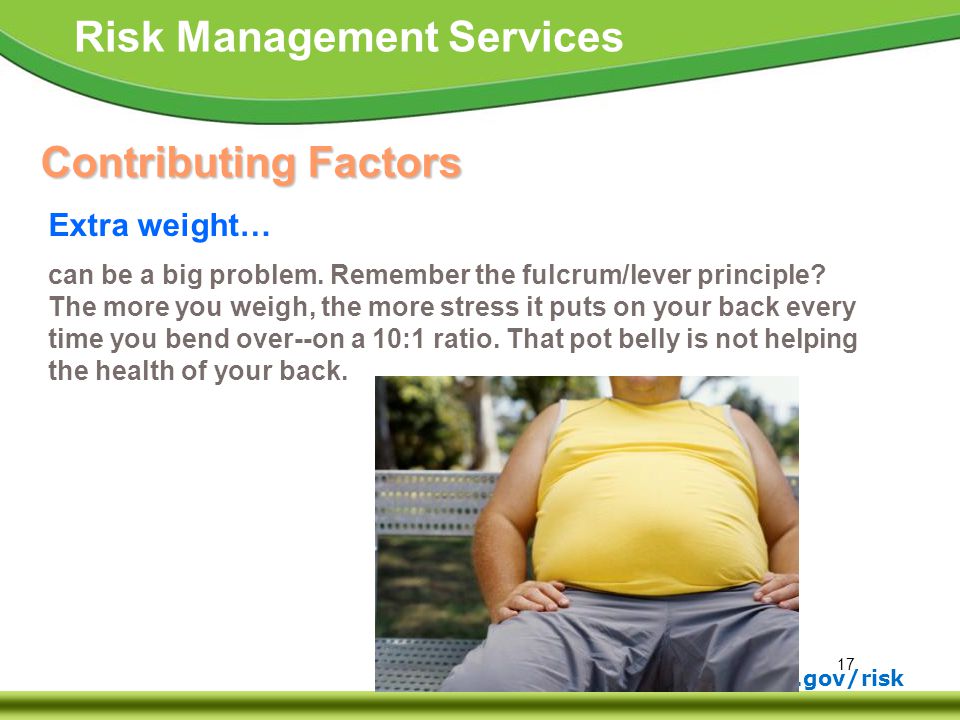 Contributing Factors Extra weight…