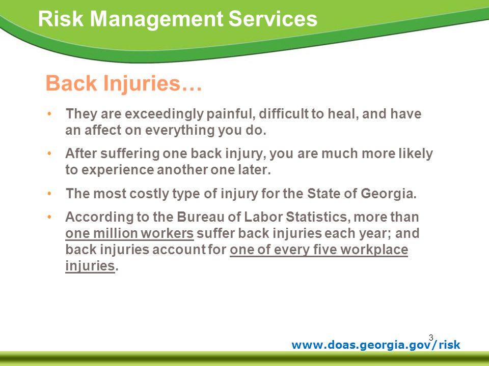 Back Injuries… They are exceedingly painful, difficult to heal, and have an affect on everything you do.