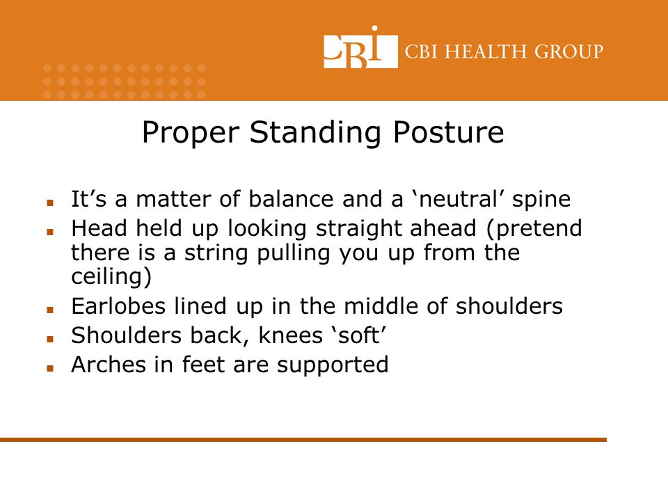 Proper Standing Posture