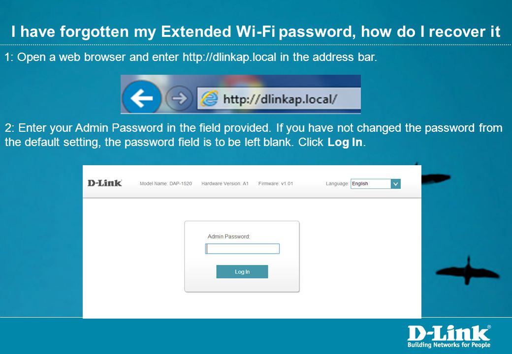 I have forgotten my Extended Wi-Fi password, how do I recover it