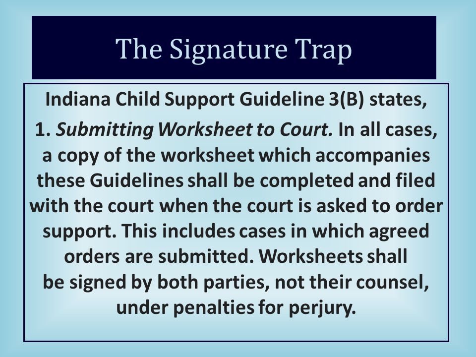 Indiana Child Support Chart
