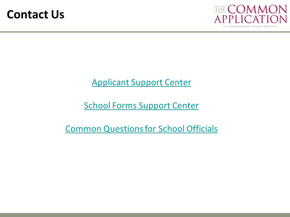 Contact Us Applicant Support Center School Forms Support Center