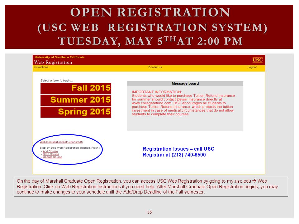 Marshall Registration System (MRS) ppt download