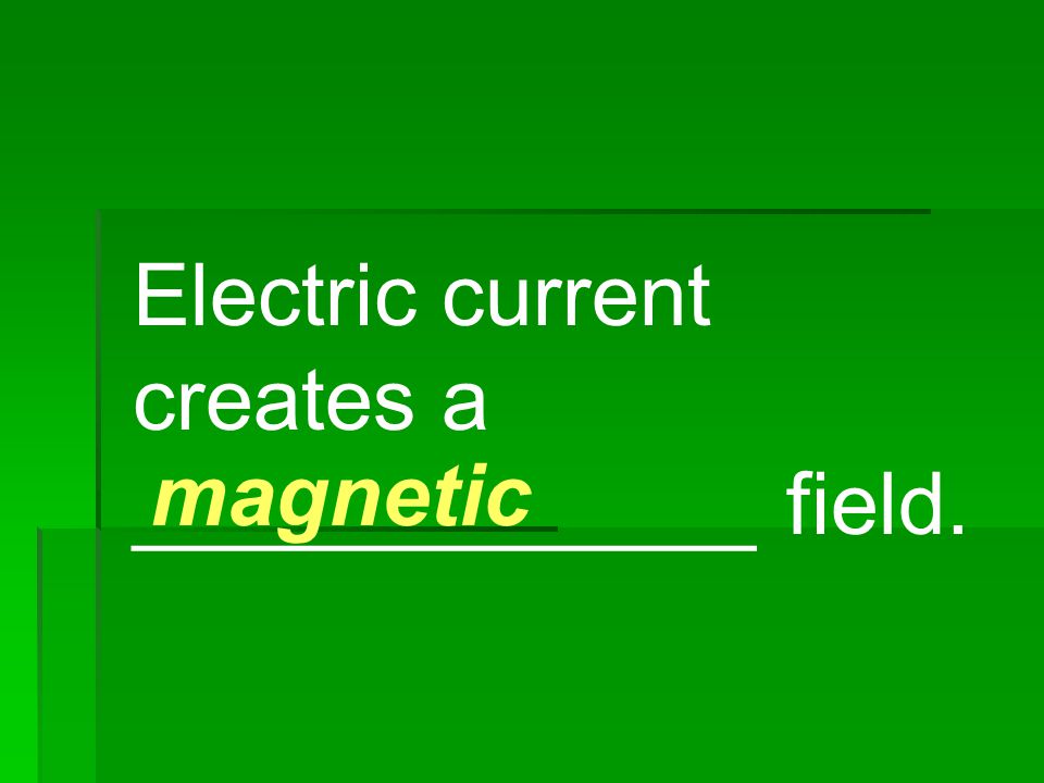 Electric current creates a _____________ field.