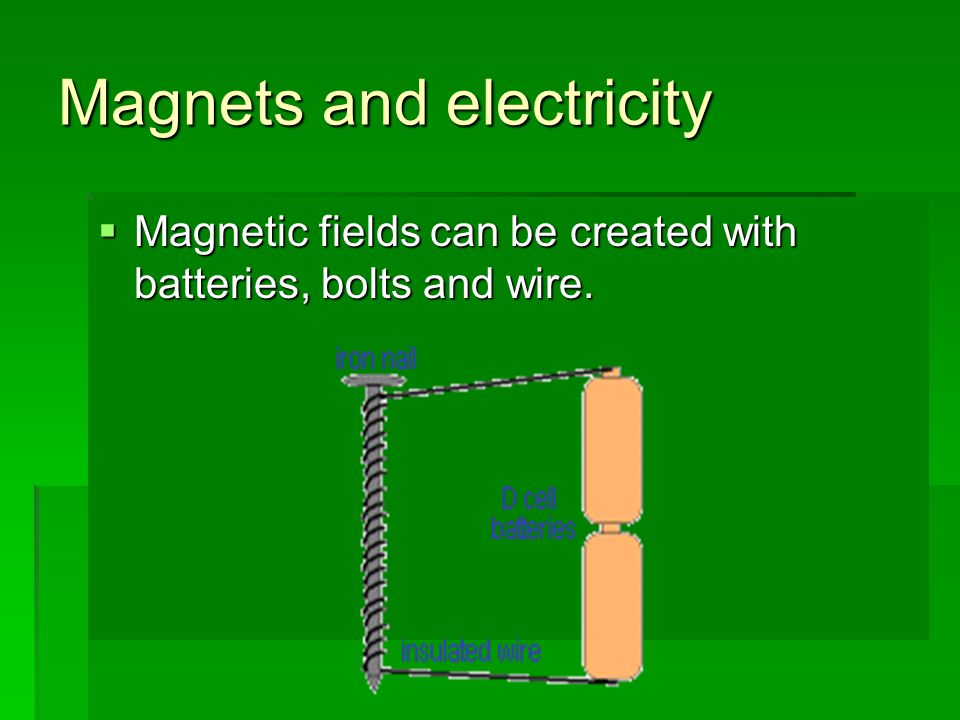 Magnets and electricity