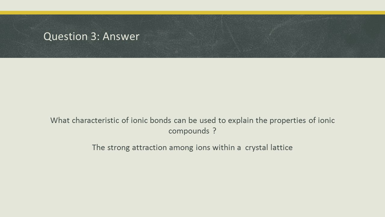 Question 3: Answer