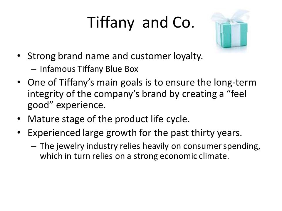 tiffany and co swot