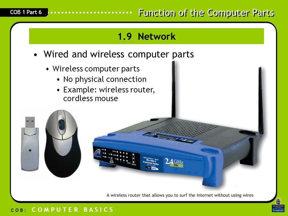 Wired and wireless computer parts