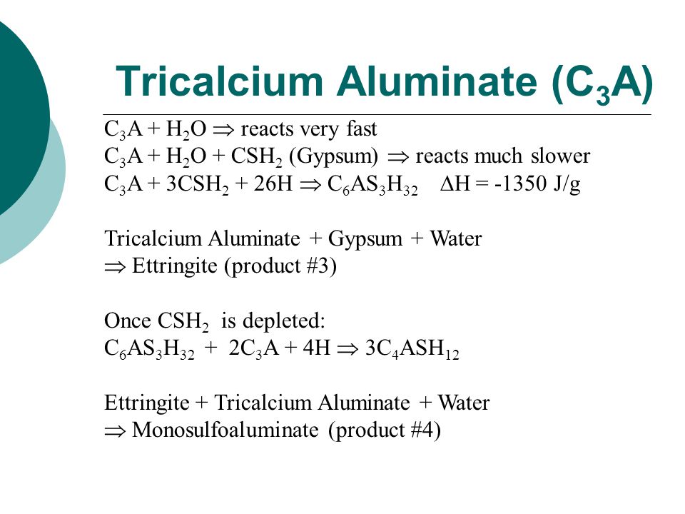 Tricalcium Aluminate (C3A)