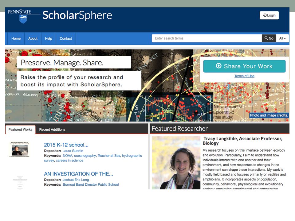 Penn State offers Scholarsphere which is very similar in nature to Curate ND.