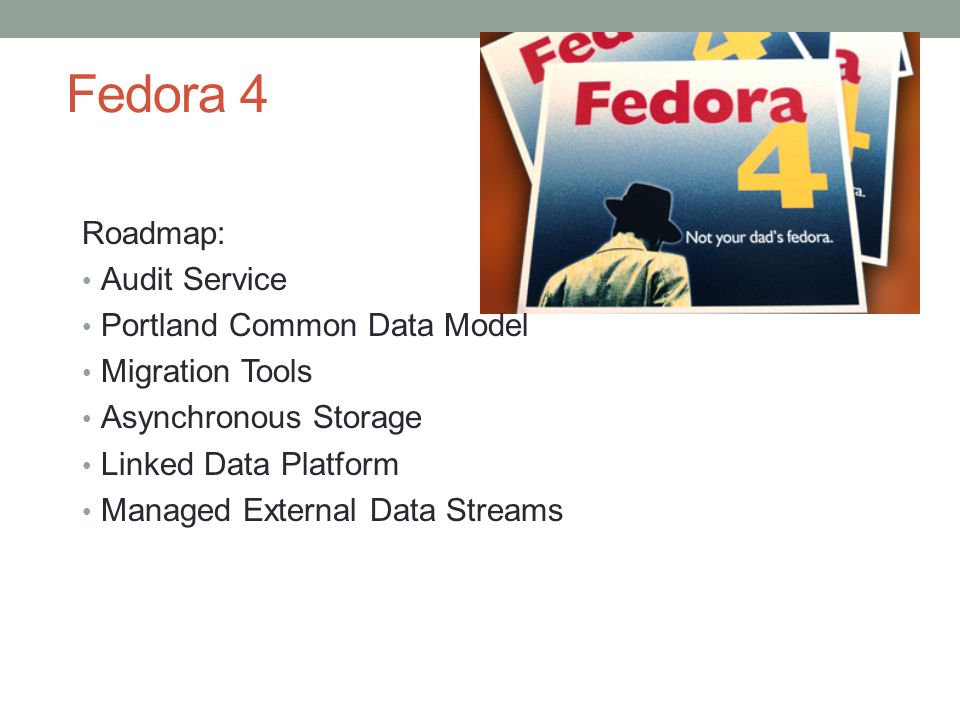 Fedora 4 Roadmap: Audit Service Portland Common Data Model