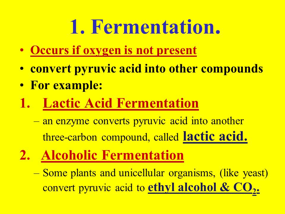 what is pyruvic acid changed into during alcoholic fermentation