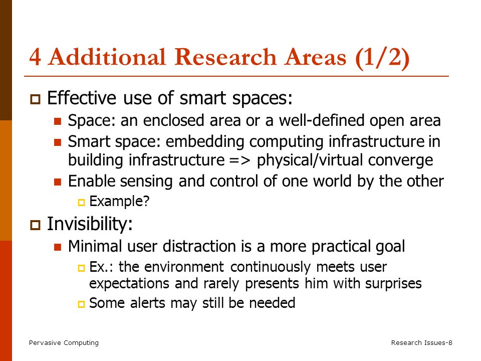 4 Additional Research Areas (2/2)