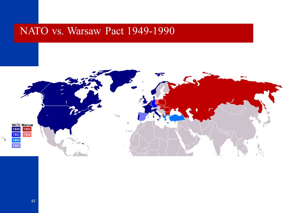 Ответ нато ссср. Карта НАТО 1960. Карта холодной войны НАТО ОВД.