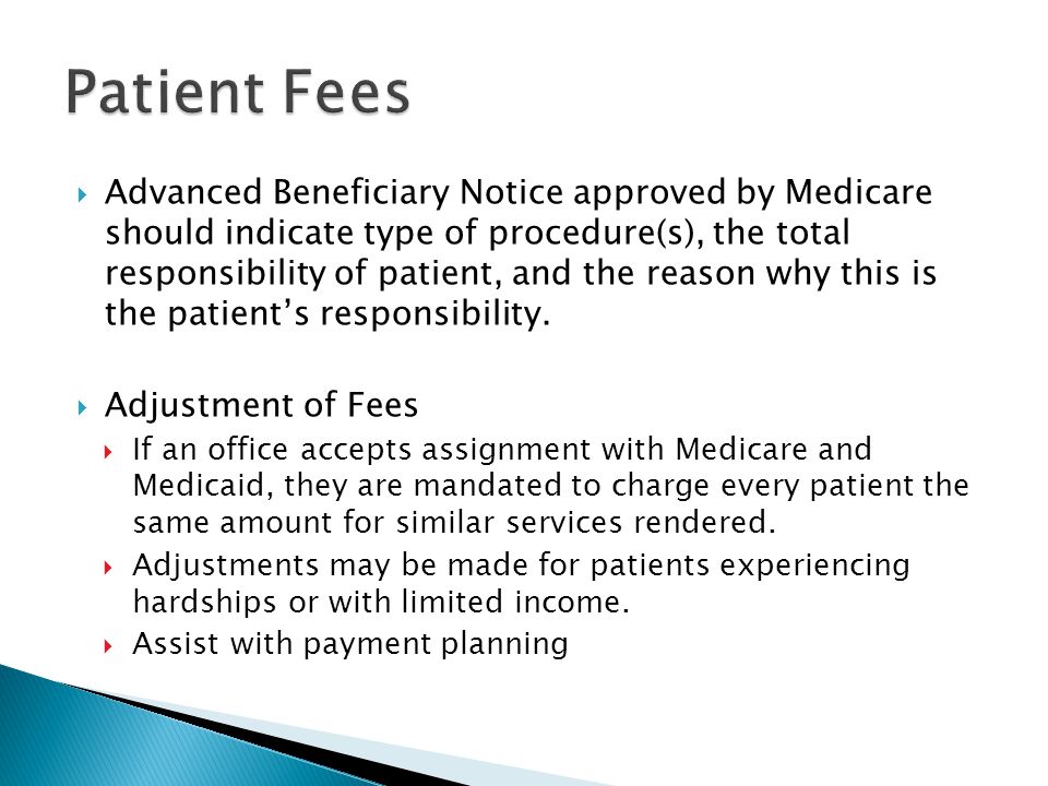 Patient Fees