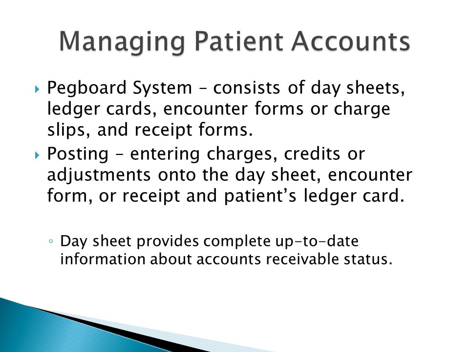Managing Patient Accounts