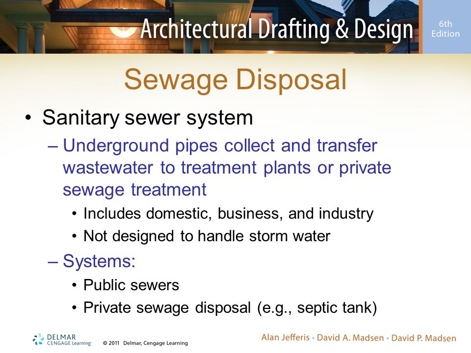 Sewage Disposal Sanitary sewer system