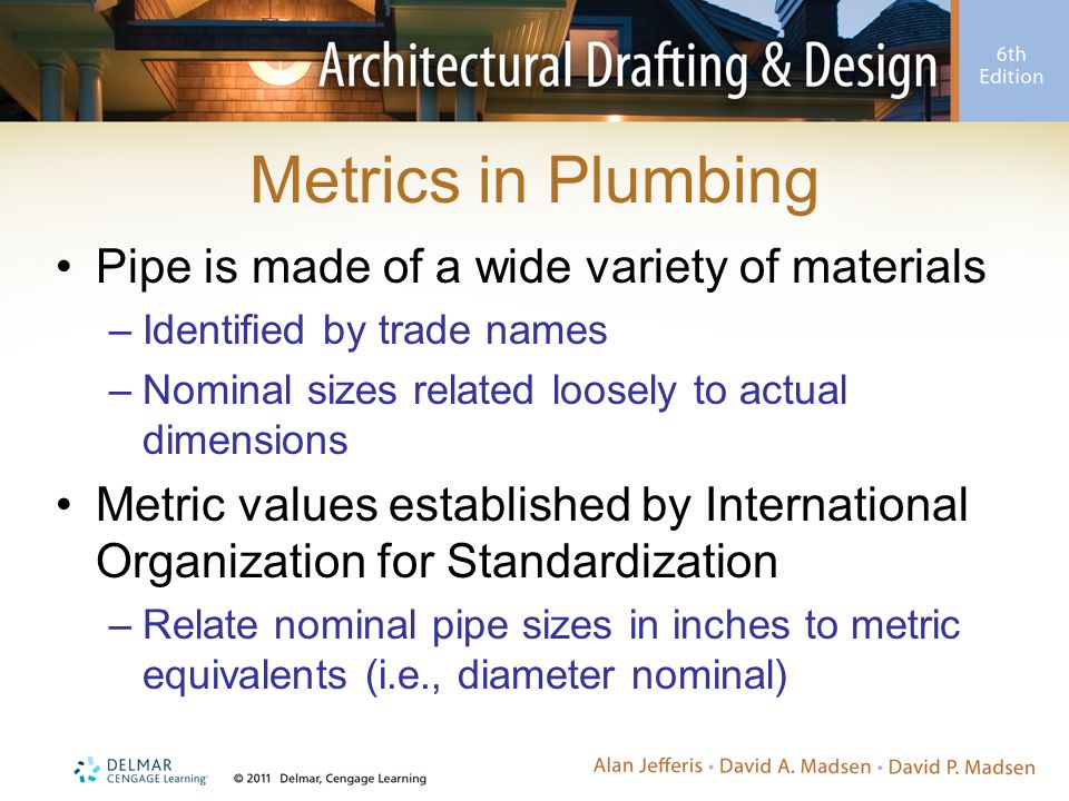 Metrics in Plumbing Pipe is made of a wide variety of materials