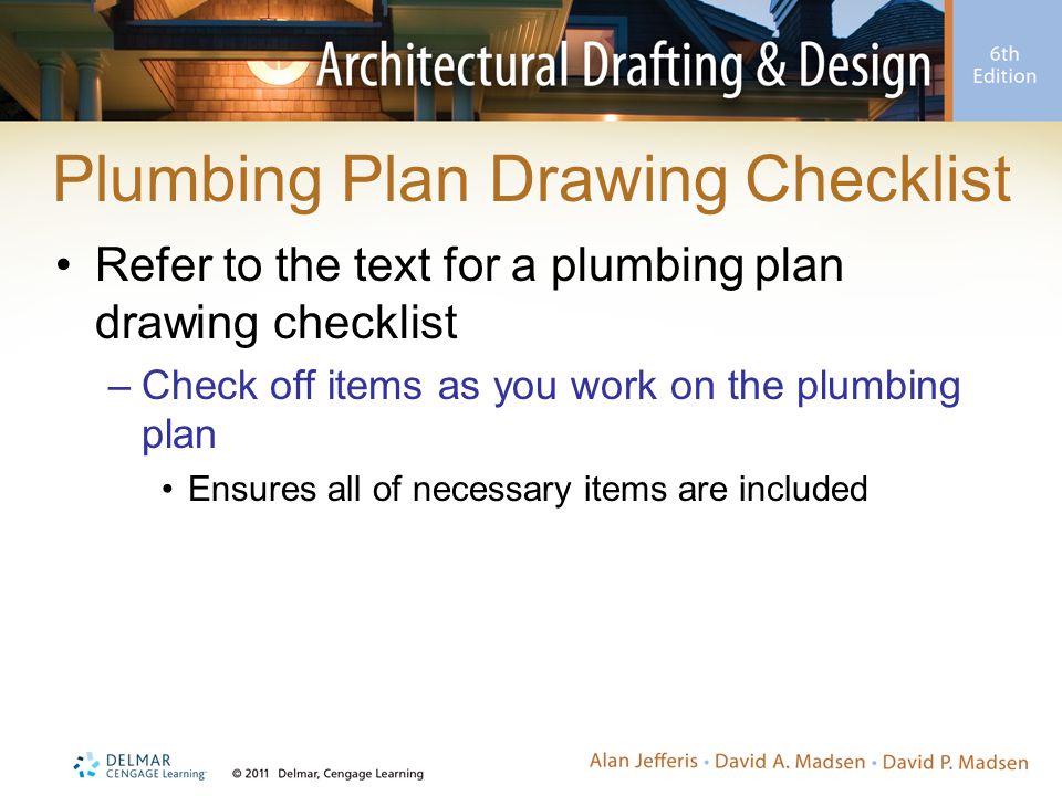 Plumbing Plan Drawing Checklist
