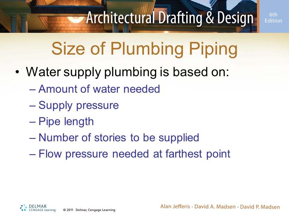 Size of Plumbing Piping