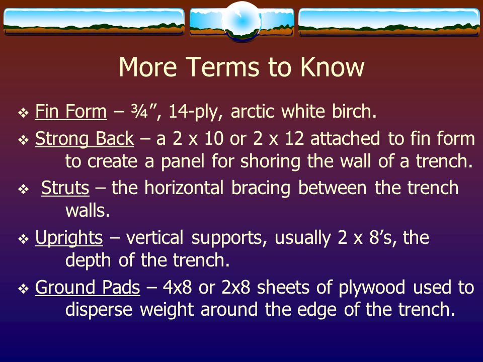 Trench for the First Responder ppt download