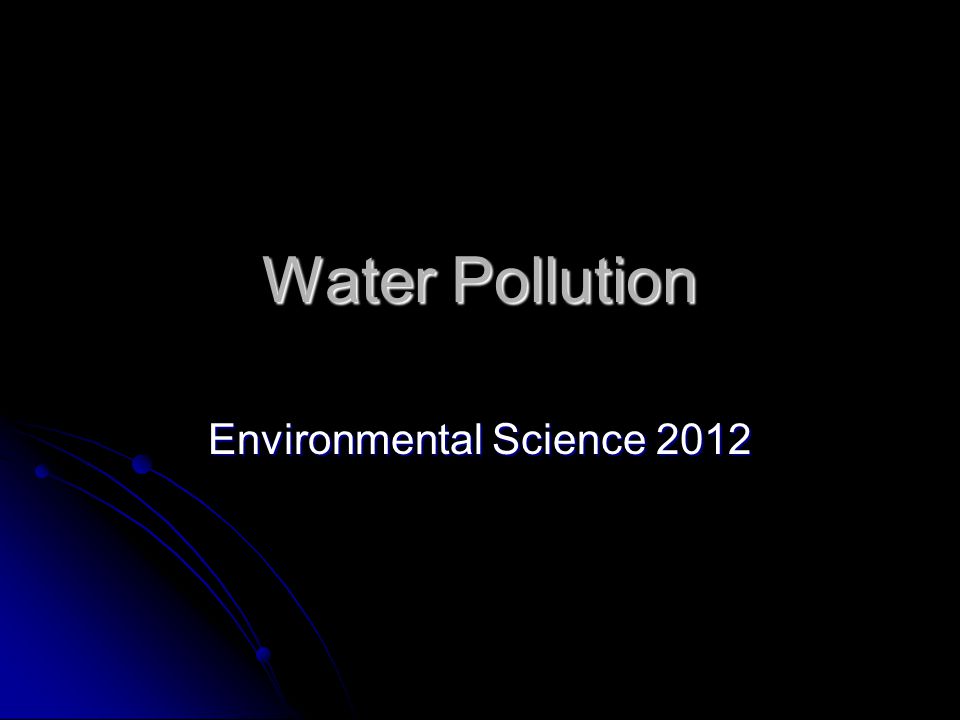 Environmental Science 2012