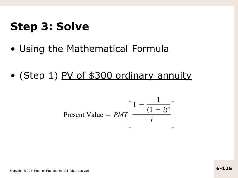 Step 3: Solve Using the Mathematical Formula