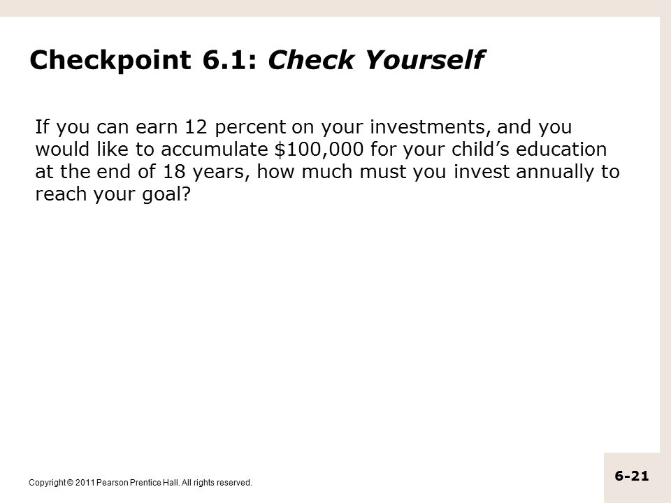 Checkpoint 6.1: Check Yourself