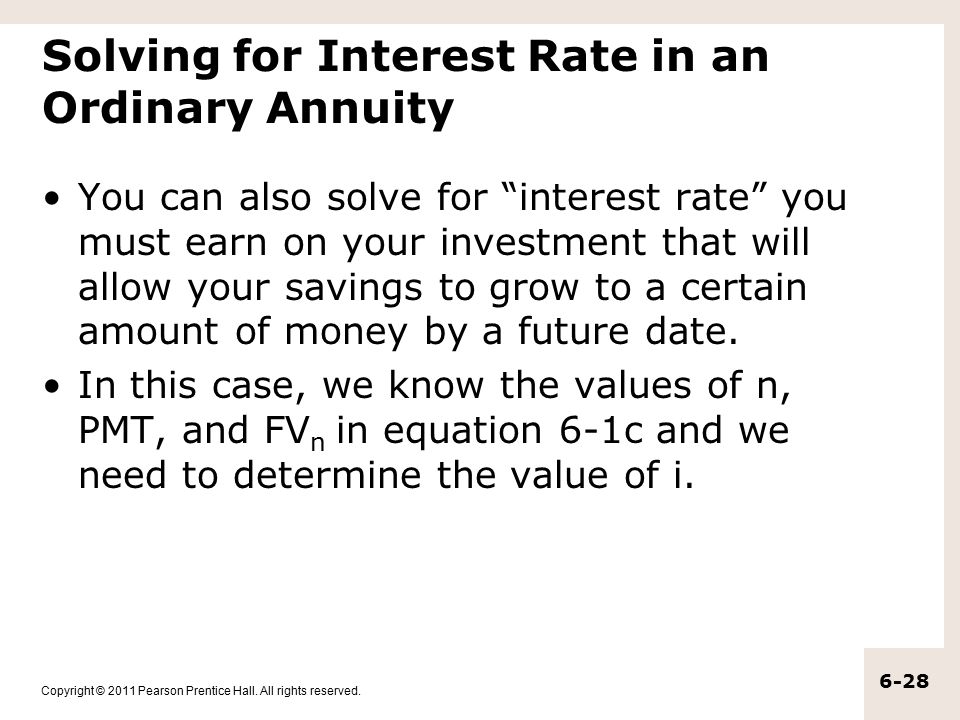 Solving for Interest Rate in an Ordinary Annuity