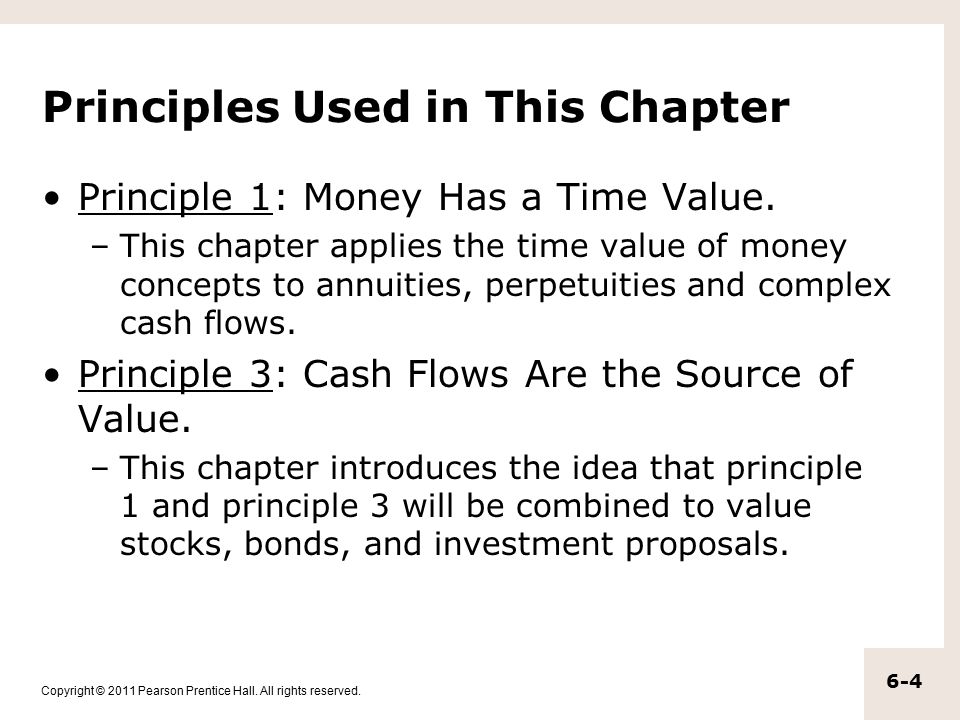 Principles Used in This Chapter